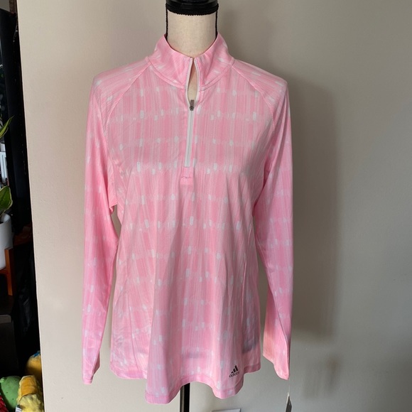NWT Adidas Athletic Quarter Zip - Picture 1 of 4